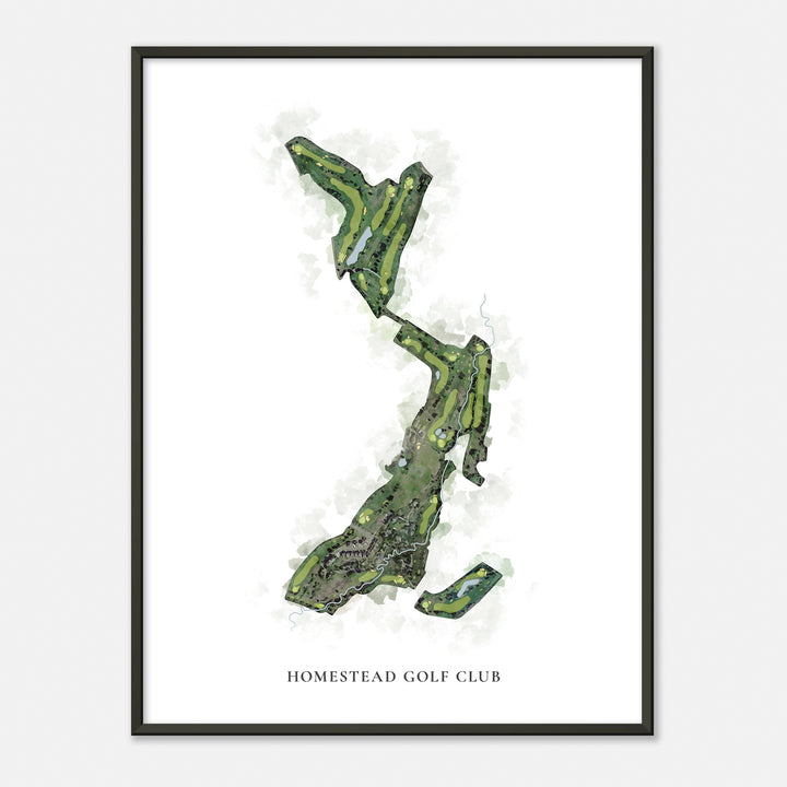 Print of Homestead Golf Club Classic Map