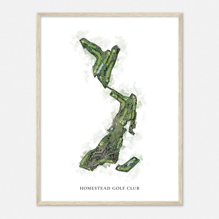 Print of Homestead Golf Club Classic Map