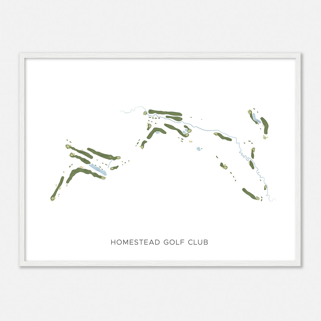 Print of Homestead Golf Club Modern Map