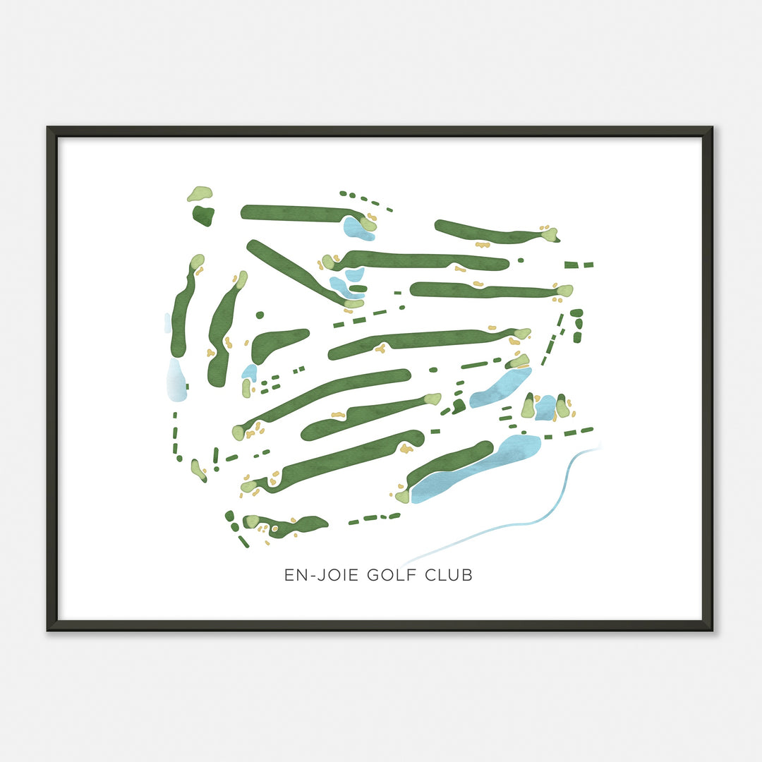 Print of En-Joie Golf Club Modern Map