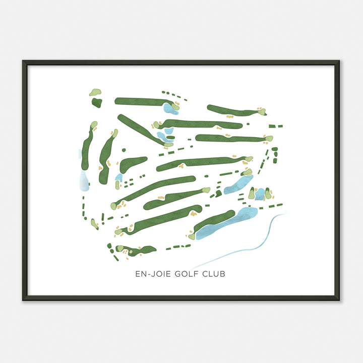 Print of En-Joie Golf Club Modern Map