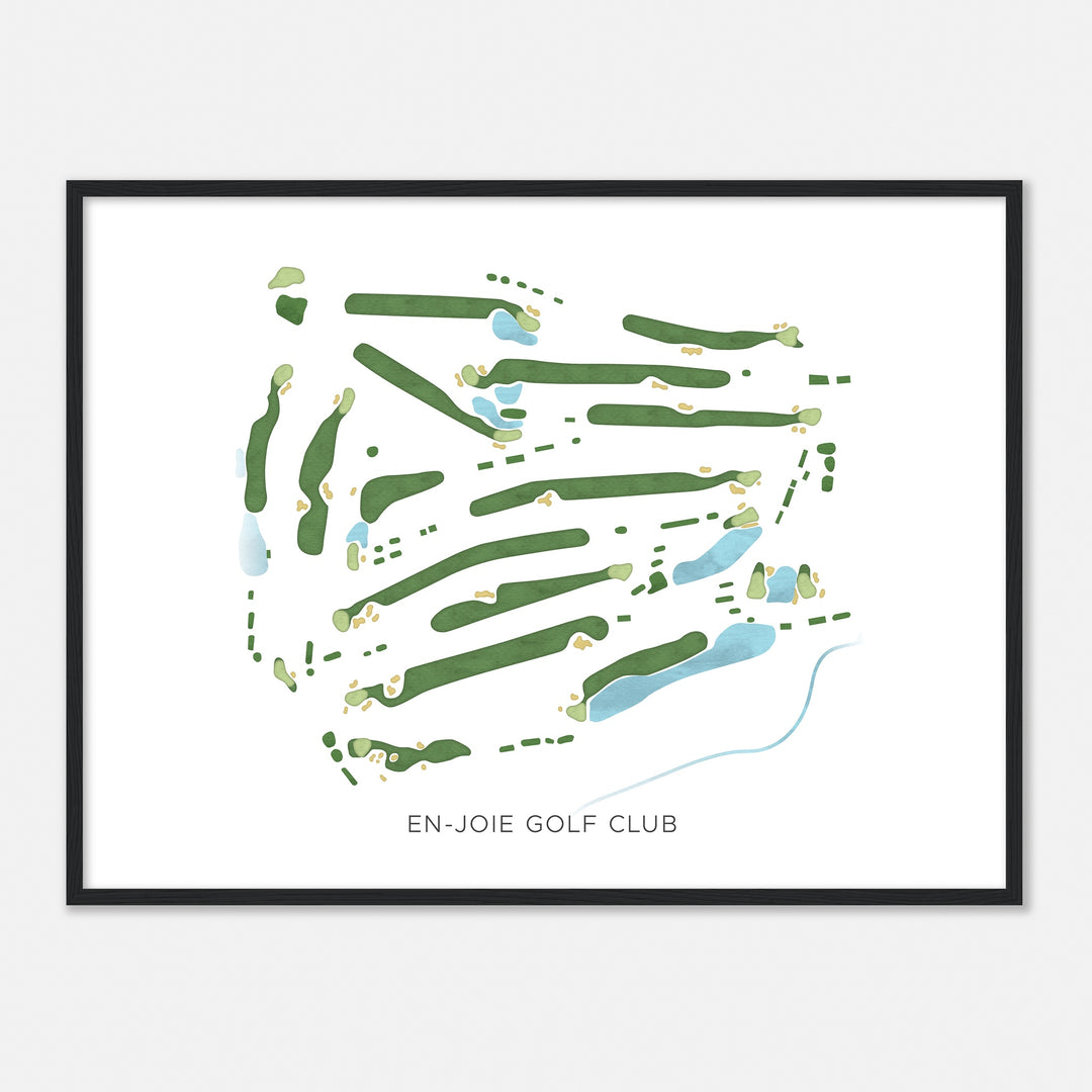 Print of En-Joie Golf Club Modern Map
