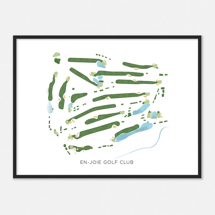 Print of En-Joie Golf Club Modern Map