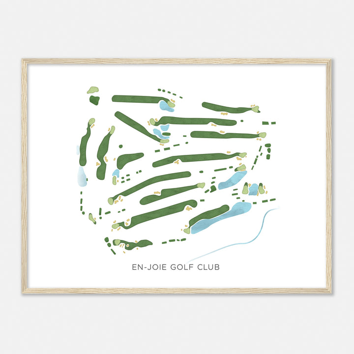 Print of En-Joie Golf Club Modern Map