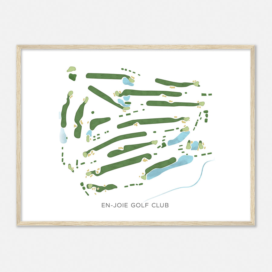 Print of En-Joie Golf Club Modern Map