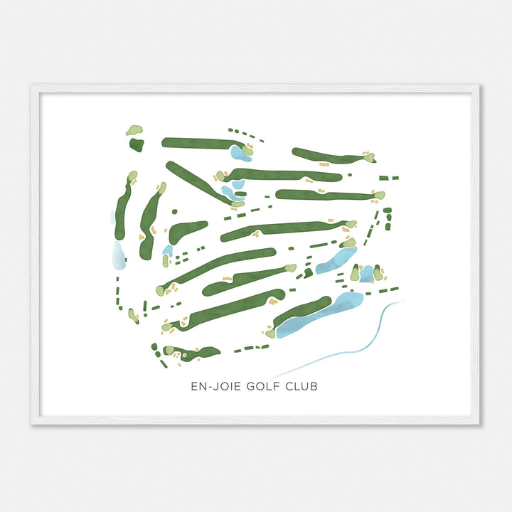 Print of En-Joie Golf Club Modern Map