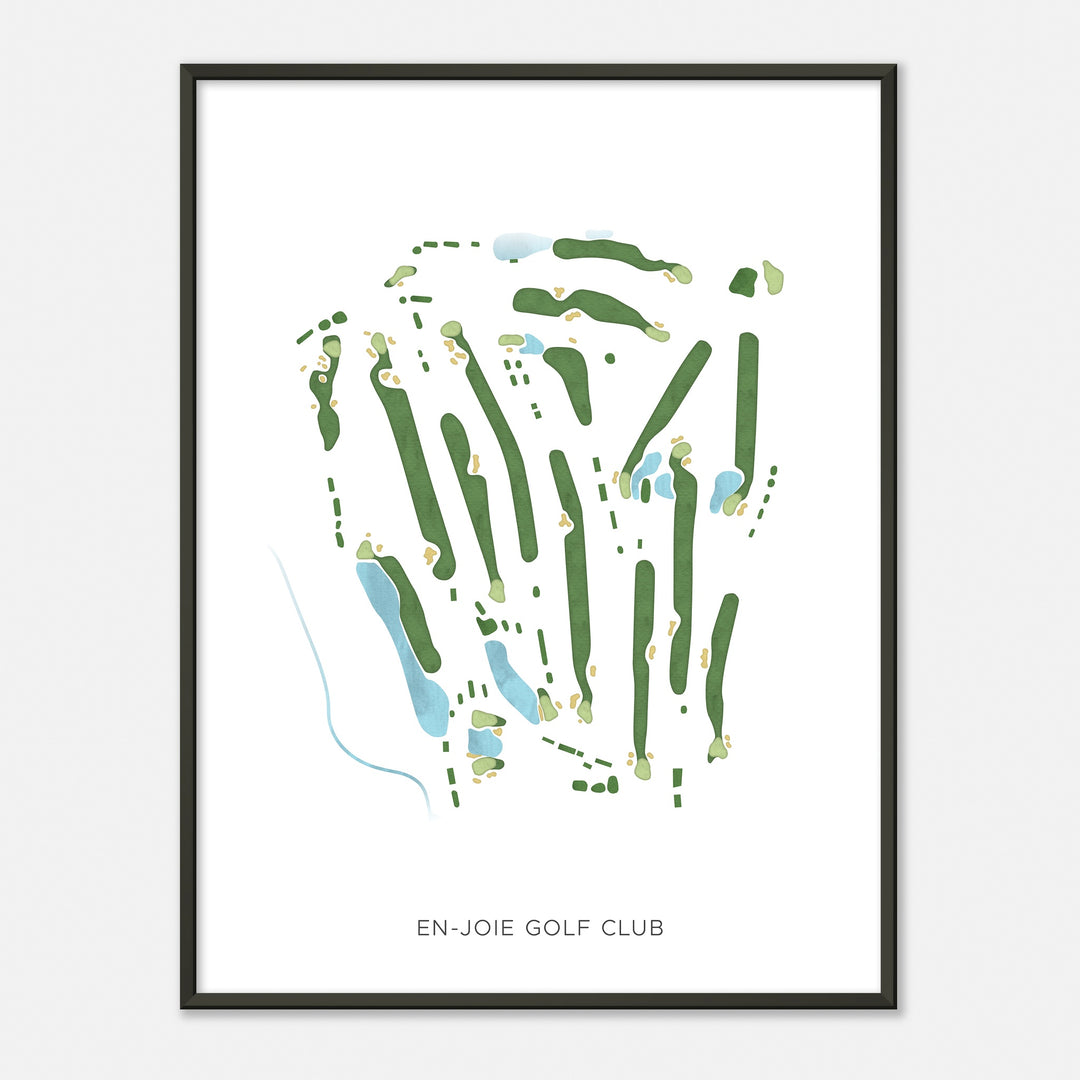Print of En-Joie Golf Club Modern Map