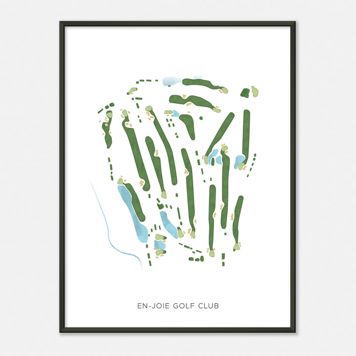 Print of En-Joie Golf Club Modern Map