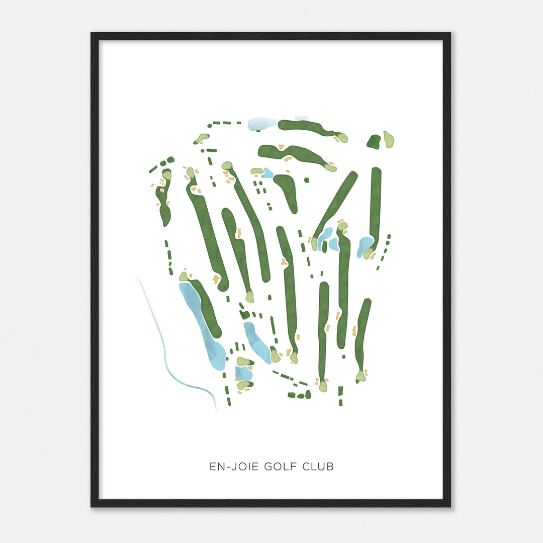 Print of En-Joie Golf Club Modern Map