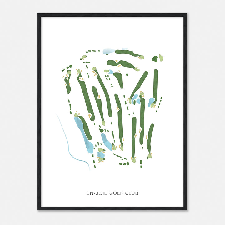 Print of En-Joie Golf Club Modern Map