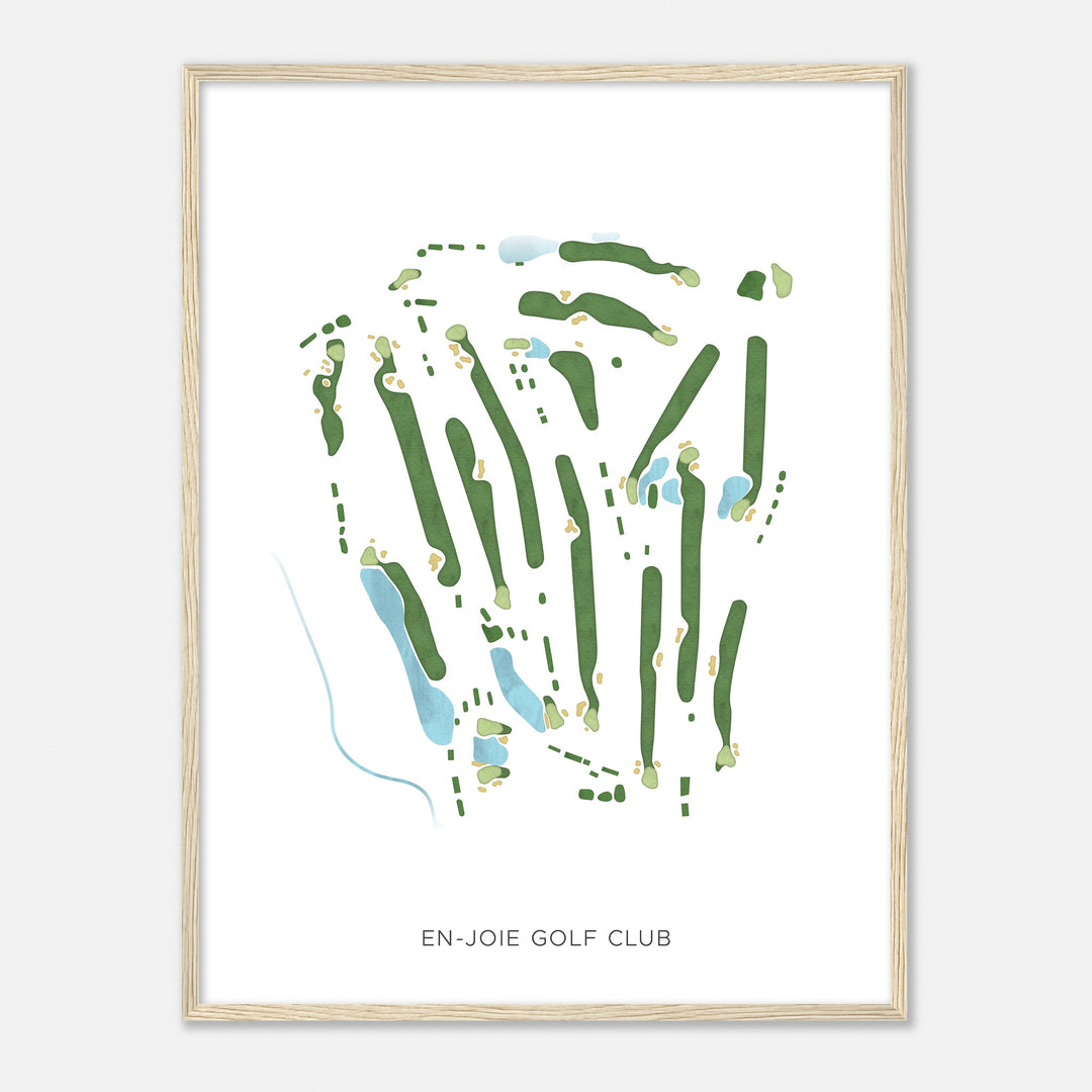Print of En-Joie Golf Club Modern Map