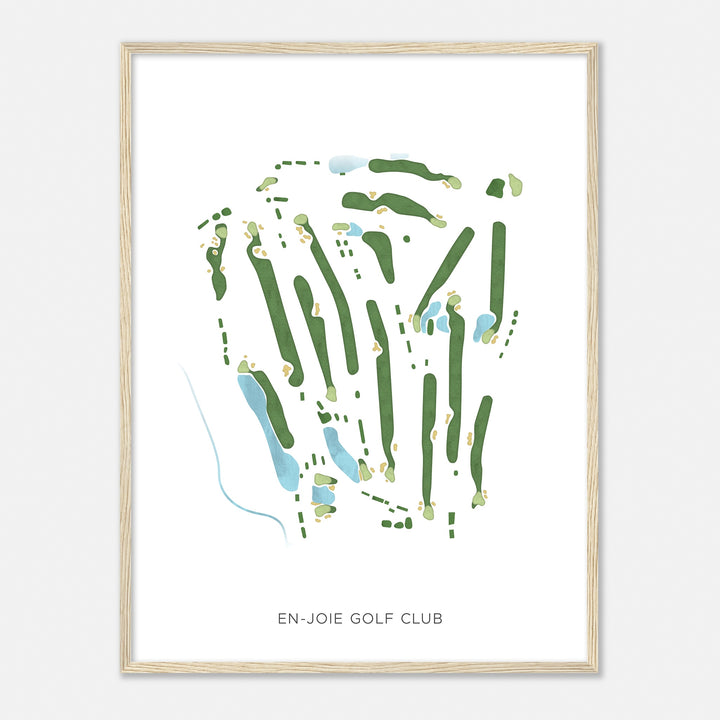 Print of En-Joie Golf Club Modern Map