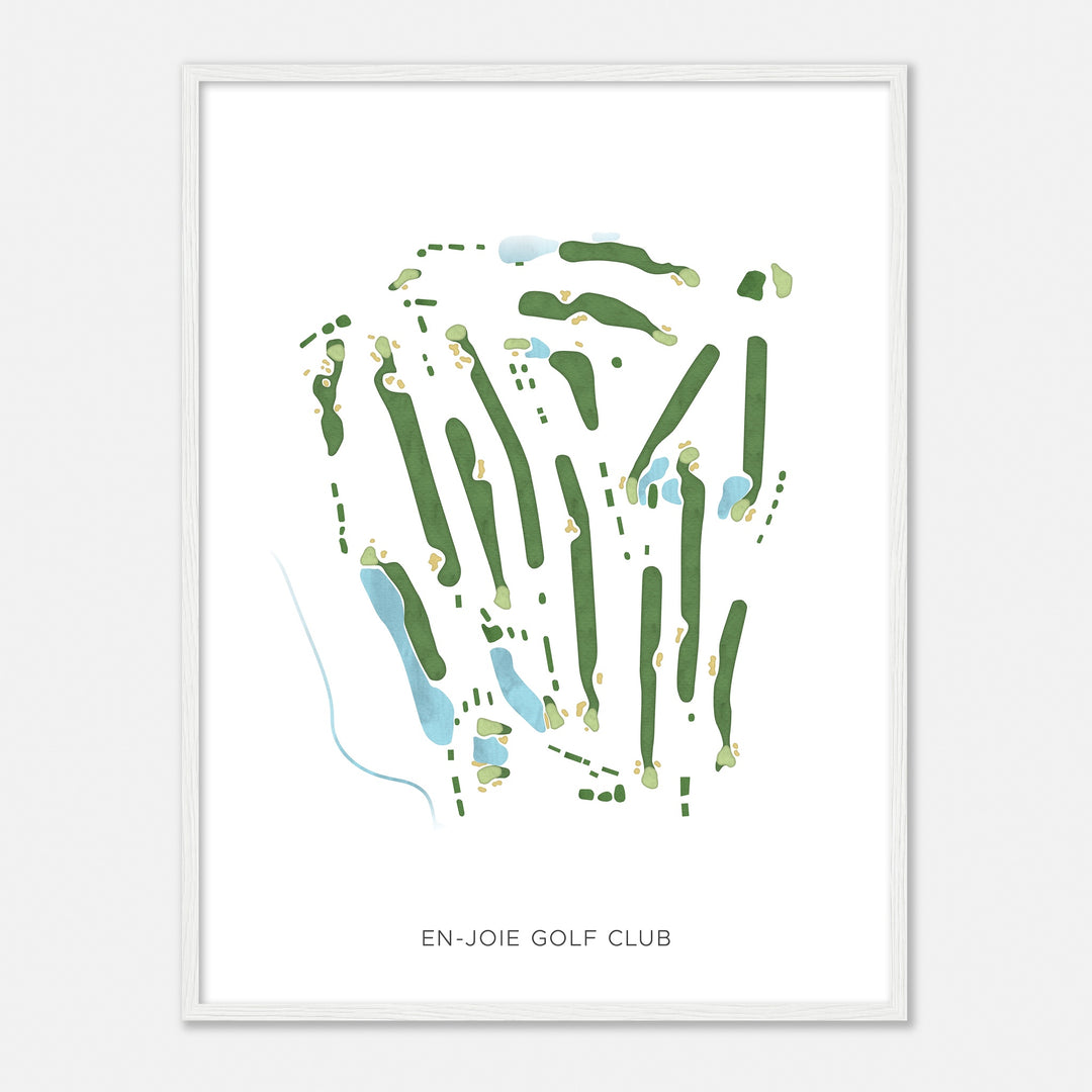 Print of En-Joie Golf Club Modern Map