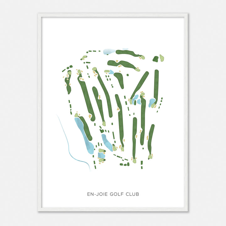 Print of En-Joie Golf Club Modern Map