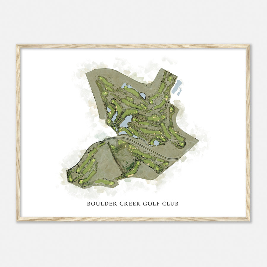 Print of Boulder Creek Golf Club Classic Map