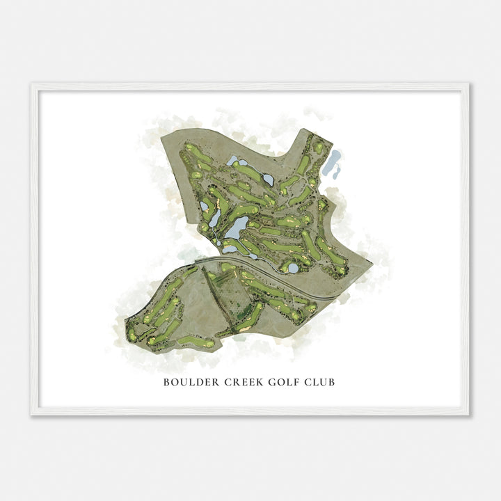 Print of Boulder Creek Golf Club Classic Map