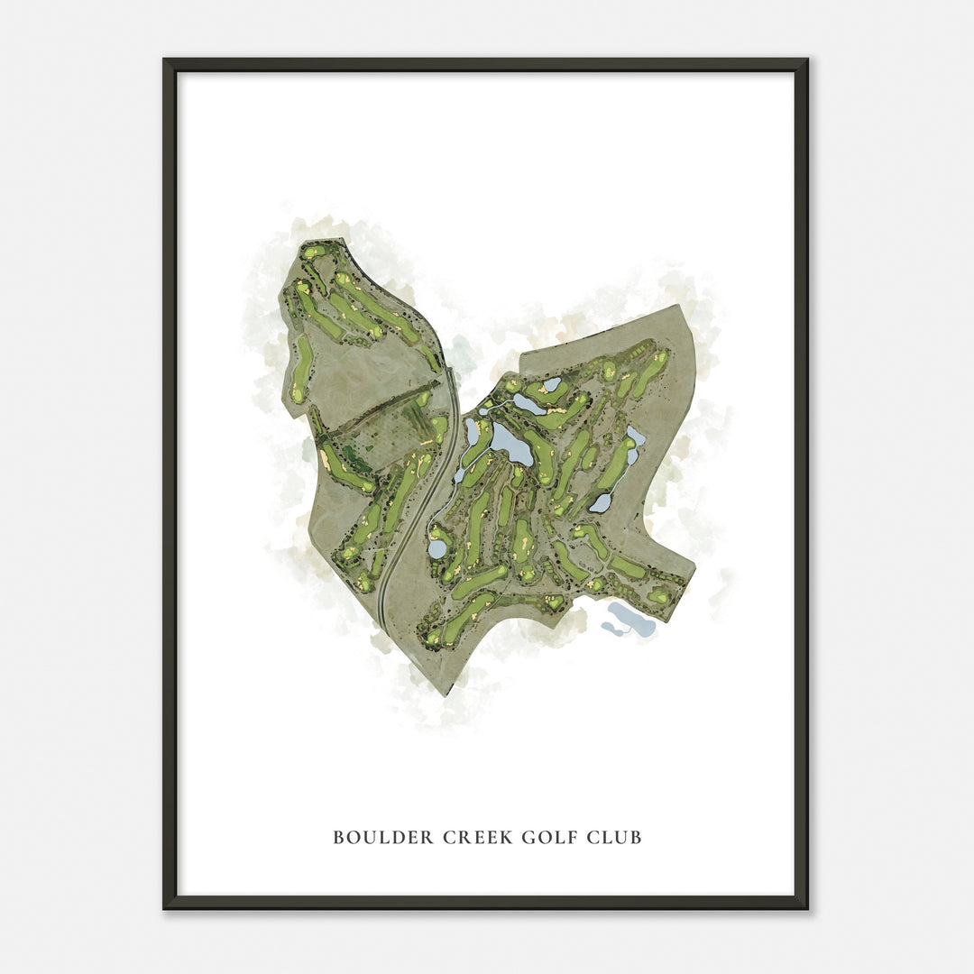 Print of Boulder Creek Golf Club Classic Map