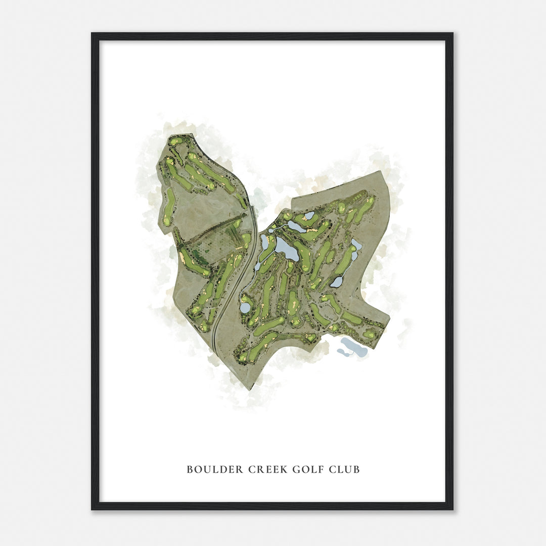 Print of Boulder Creek Golf Club Classic Map