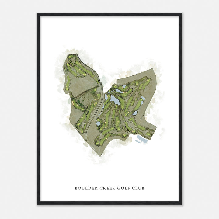 Print of Boulder Creek Golf Club Classic Map