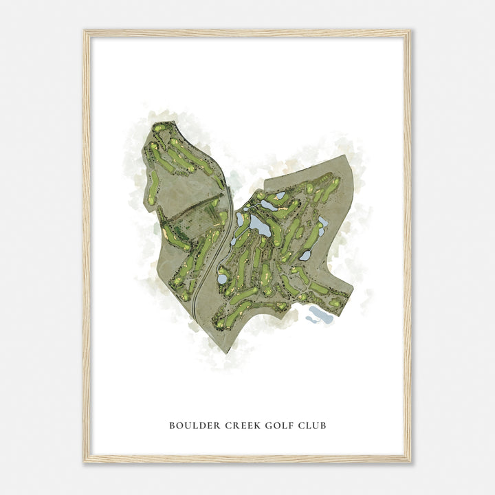 Print of Boulder Creek Golf Club Classic Map