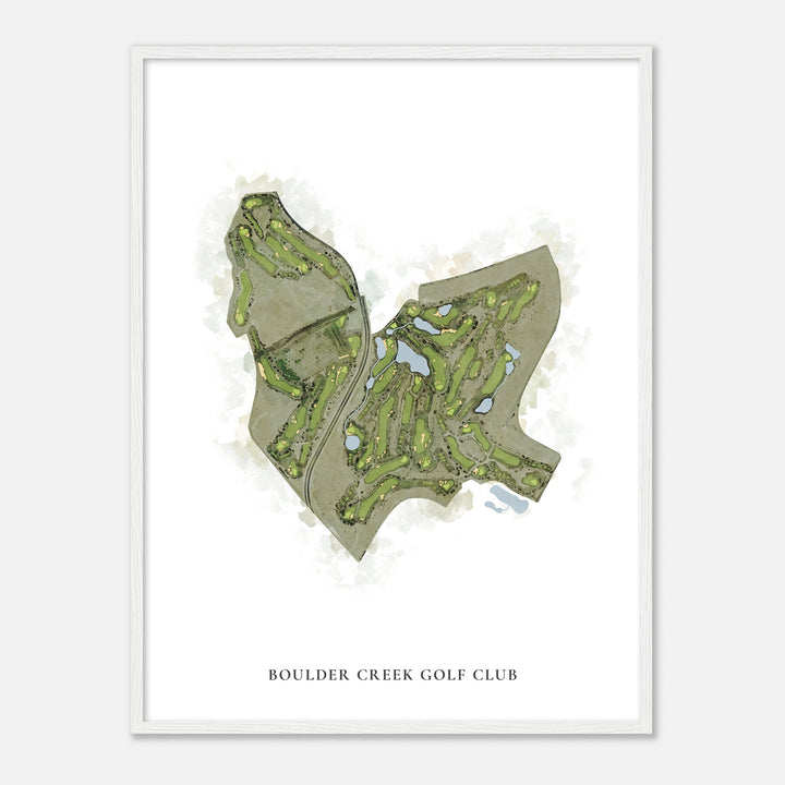 Print of Boulder Creek Golf Club Classic Map