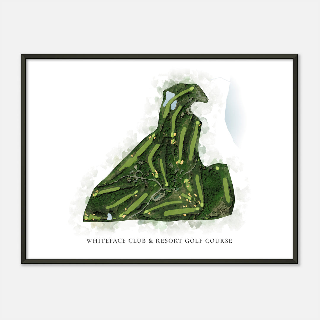 Print of Whiteface Club &amp; Resort Golf Course Classic Map