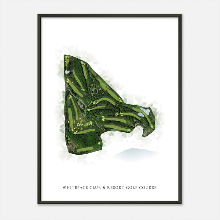 Print of Whiteface Club &amp; Resort Golf Course Classic Map