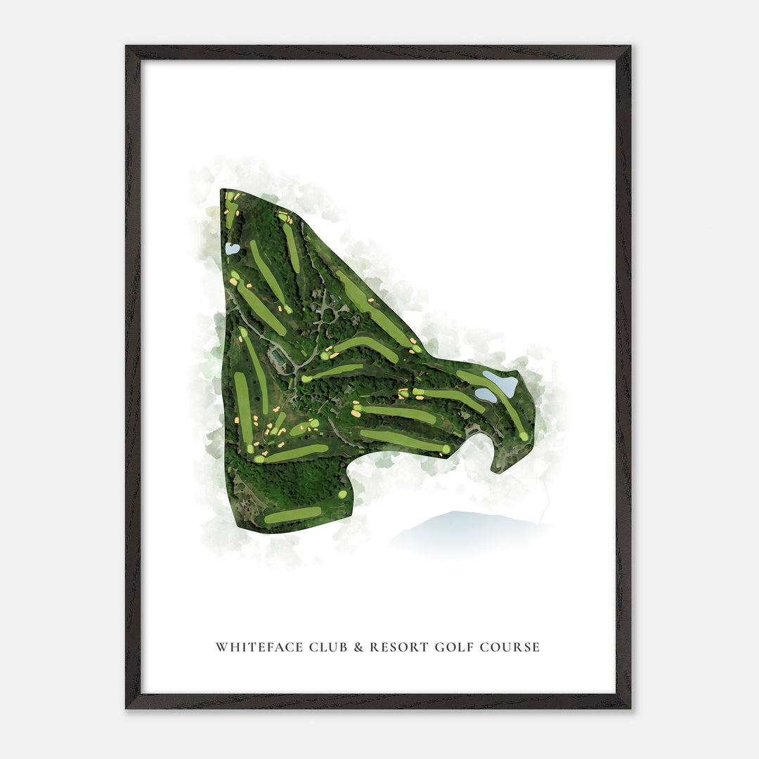 Print of Whiteface Club &amp; Resort Golf Course Classic Map