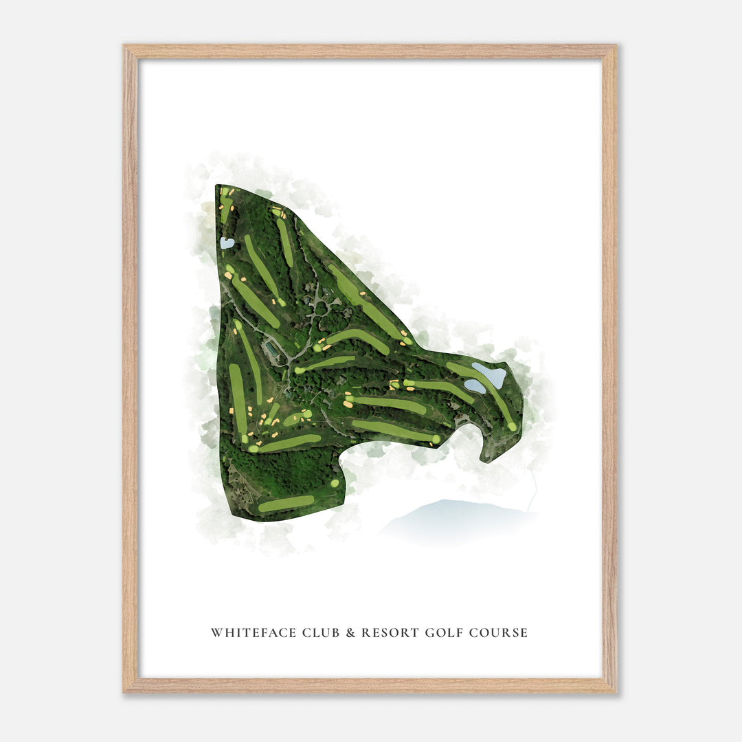 Print of Whiteface Club &amp; Resort Golf Course Classic Map