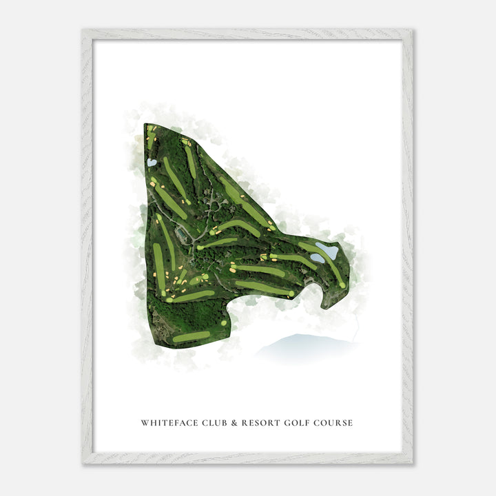 Print of Whiteface Club &amp; Resort Golf Course Classic Map