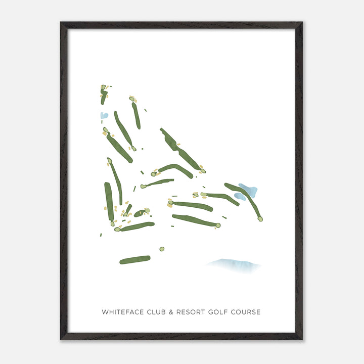 Print of Whiteface Club &amp; Resort Golf Course Modern Map