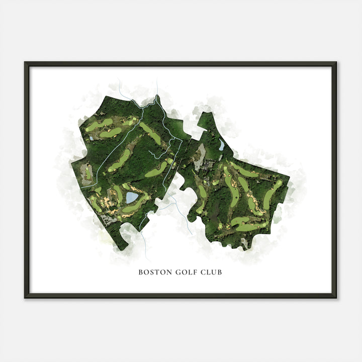 Print of Boston Golf Club Classic Map