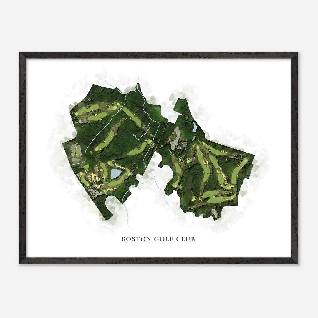 Print of Boston Golf Club Classic Map