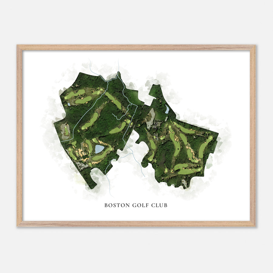 Print of Boston Golf Club Classic Map