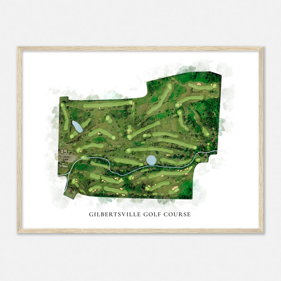 Print of Gilbertsville Golf Course Classic Map