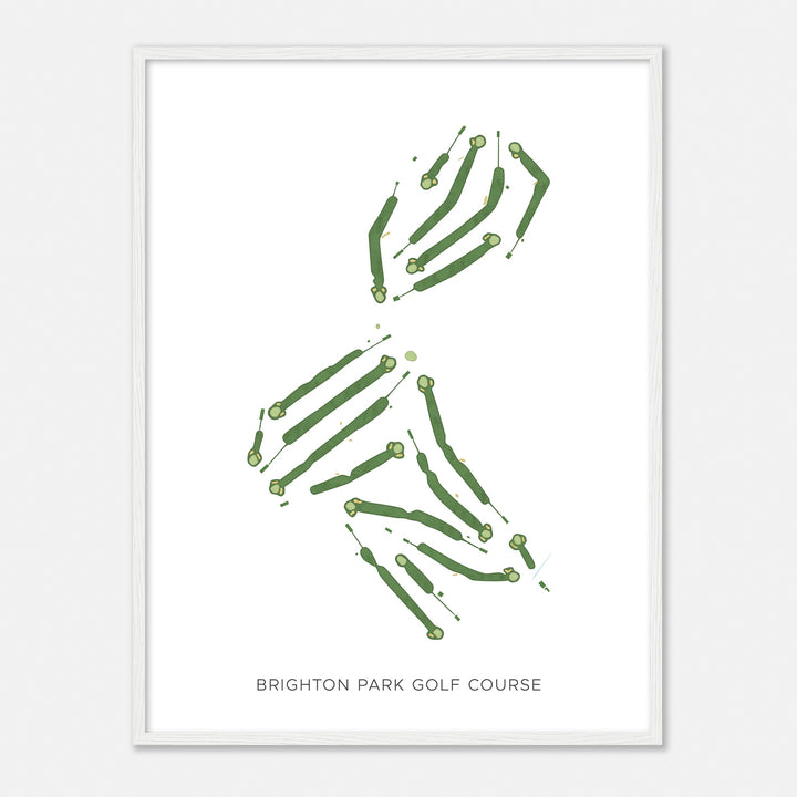 Print of Brighton Park Golf Course Modern Map