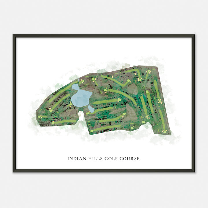 Print of Indian Hills Golf Course Classic Map
