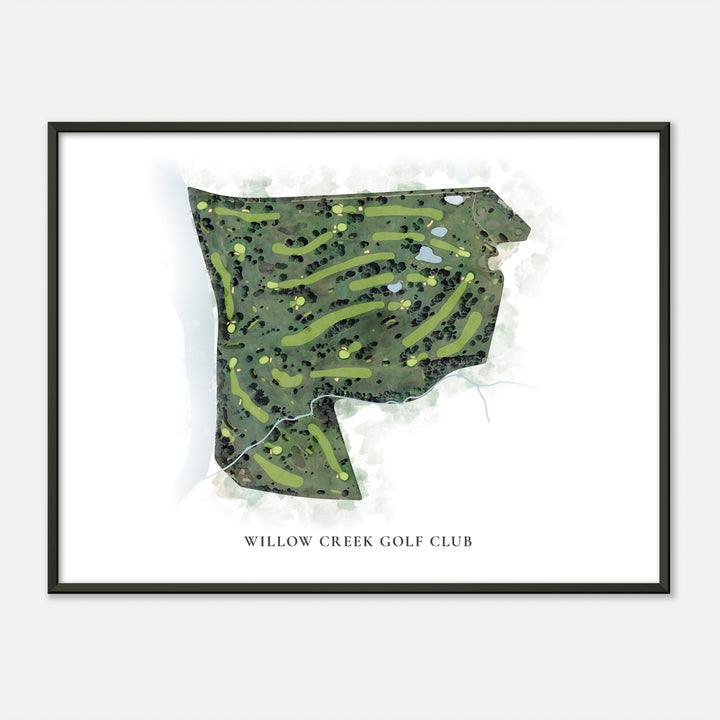 Print of Willow Creek Golf Club Classic Map