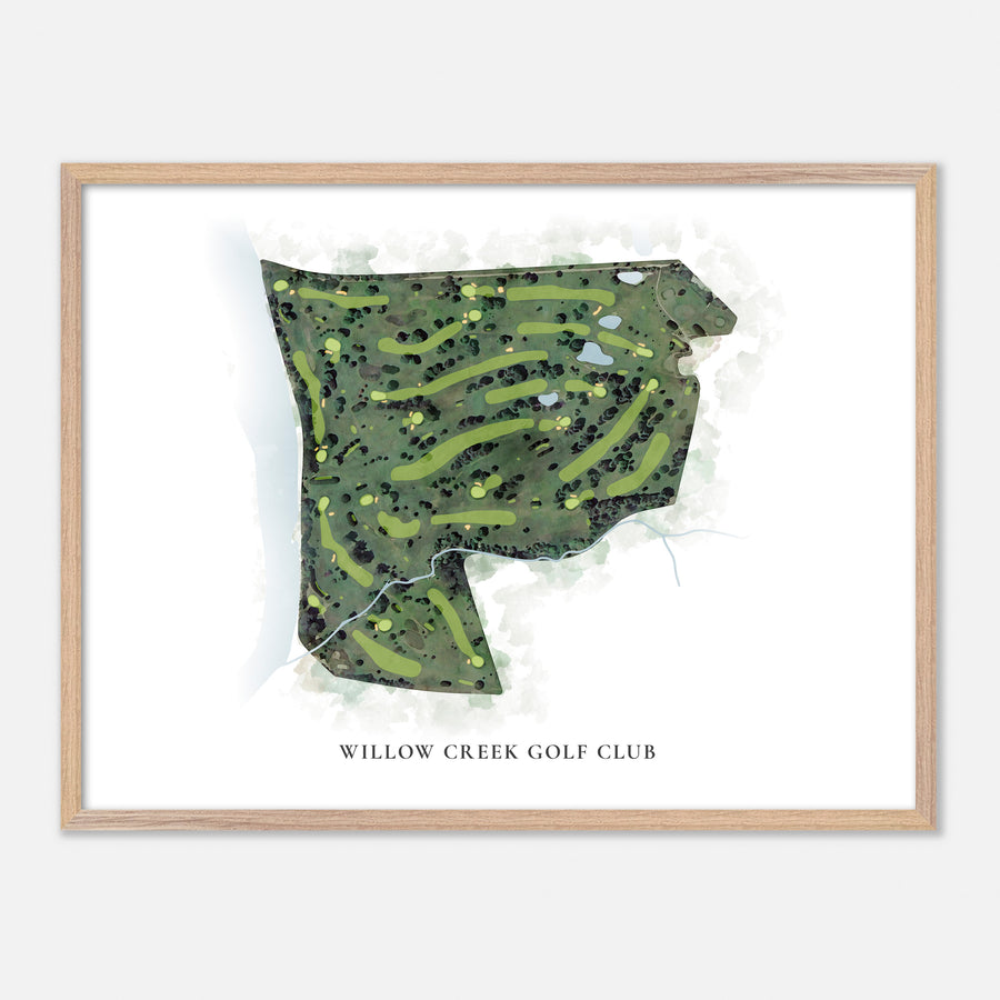 Print of Willow Creek Golf Club Classic Map