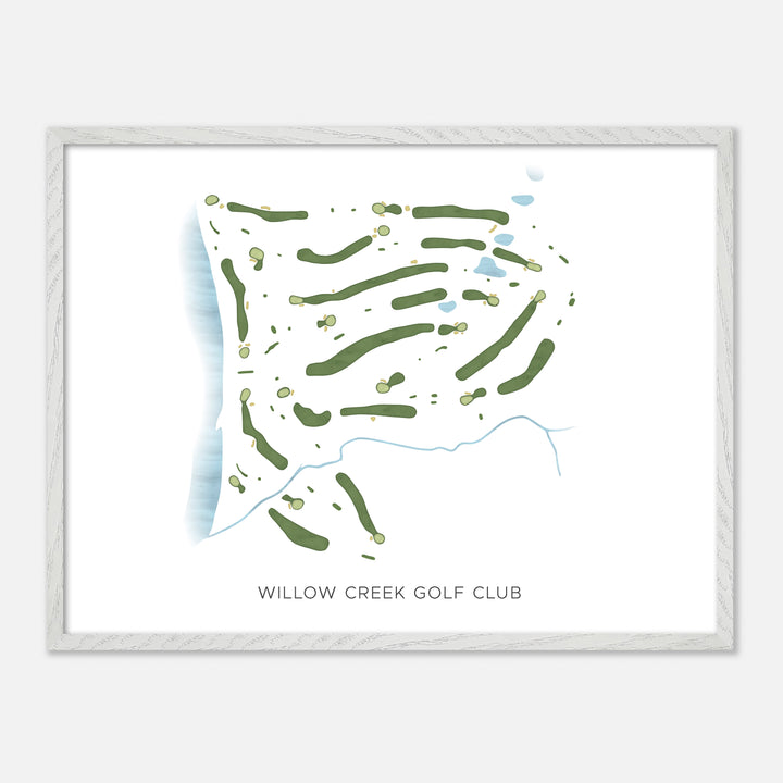 Print of Willow Creek Golf Club Modern Map
