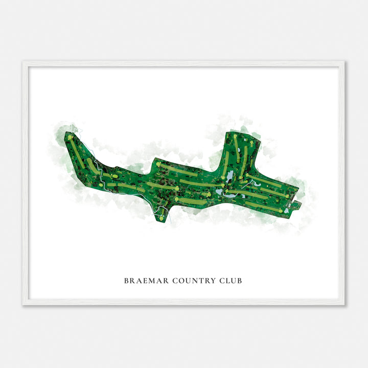 Print of Braemar Country Club Classic Map