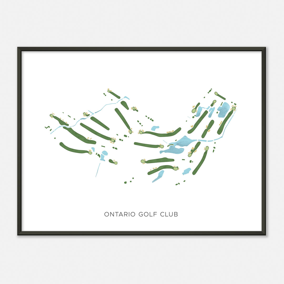 Print of Ontario Golf Club Modern Map