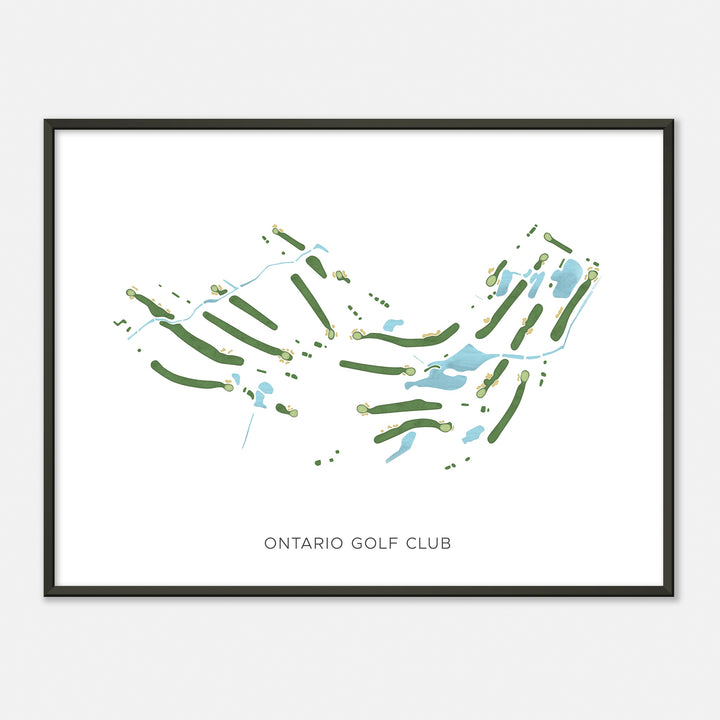 Print of Ontario Golf Club Modern Map
