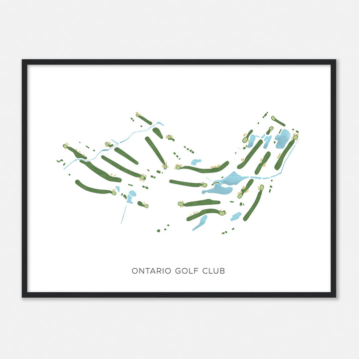 Print of Ontario Golf Club Modern Map