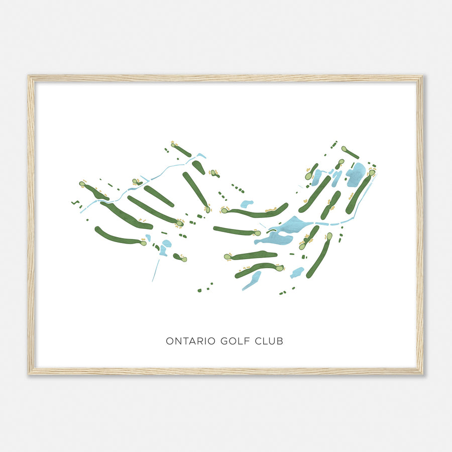 Print of Ontario Golf Club Modern Map