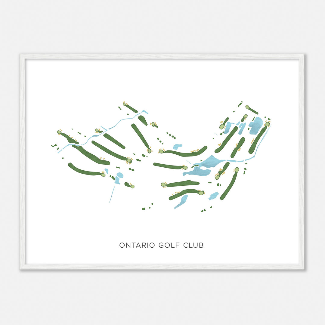 Print of Ontario Golf Club Modern Map