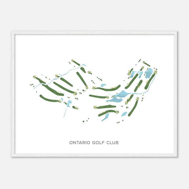 Print of Ontario Golf Club Modern Map
