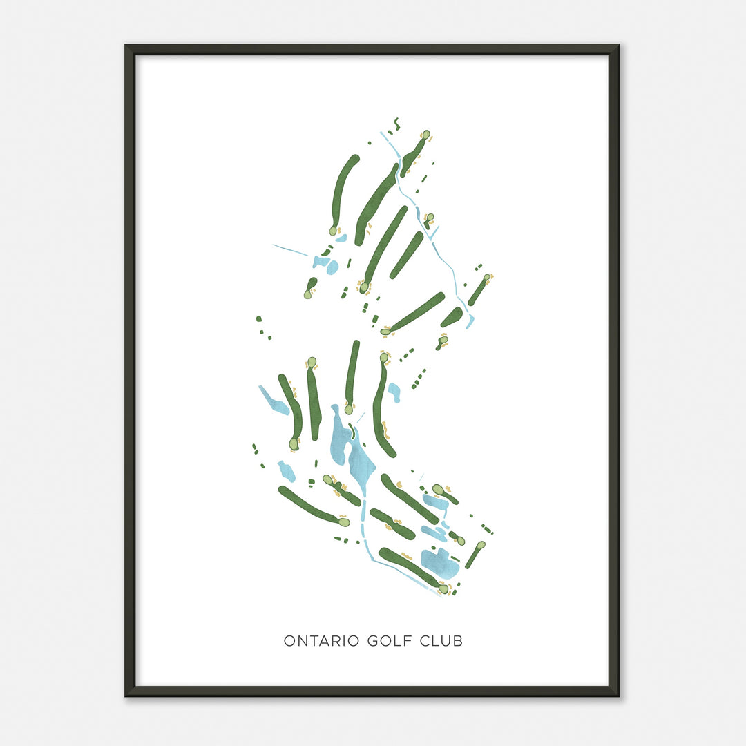 Print of Ontario Golf Club Modern Map