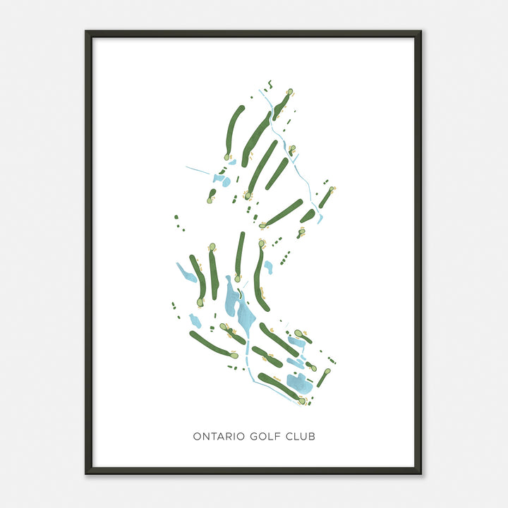 Print of Ontario Golf Club Modern Map