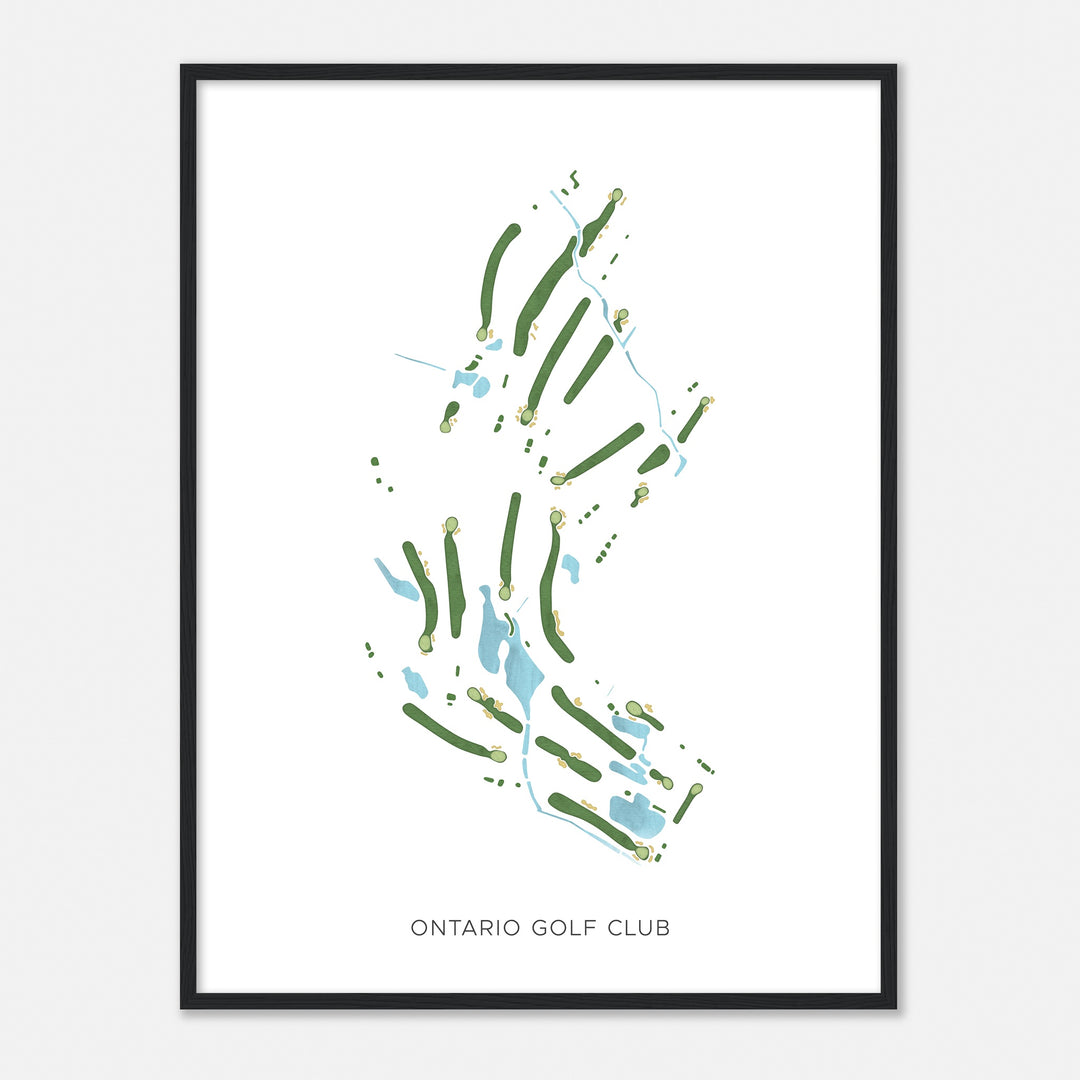 Print of Ontario Golf Club Modern Map